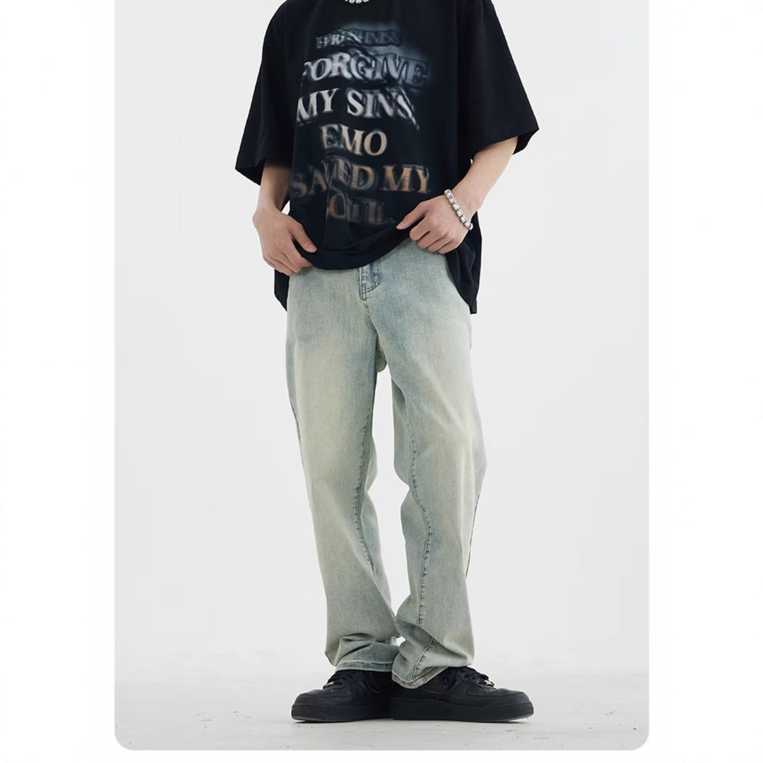 Herren lockere Denim-Jeans mit niedriger Bundhöhe Echoarchiv