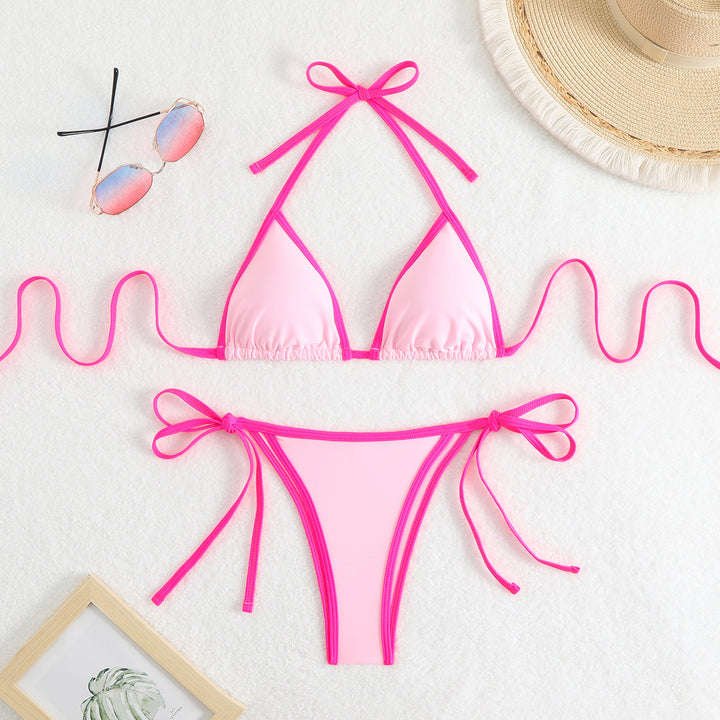 Damen Triangel-Bikini mit verspieltem Bindeband Echo Archiv
