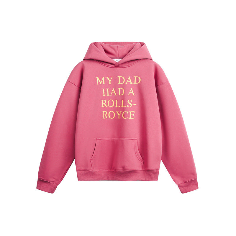 Damen Kapuzenpullover mit Statement-Print und Oversize-Schnitt Echoarchiv