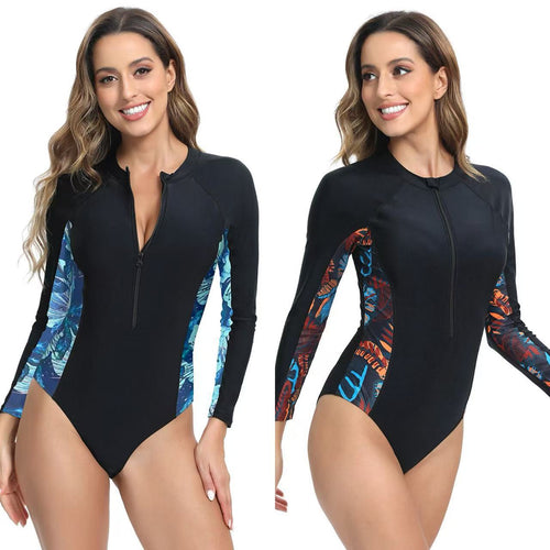 Damen langärmliger Schwimmanzug mit innovativem Designs Echo Archiv