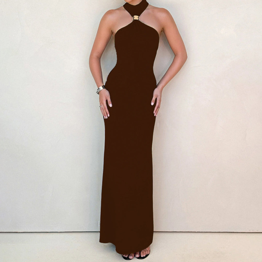 Damen Abendkleid mit schickem Halterdesign und eleganter Silhouette Echo Archiv