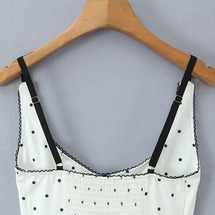 Damenoberteil mit eleganter Polka-Dot-Optik und feinen Details Echo Archiv