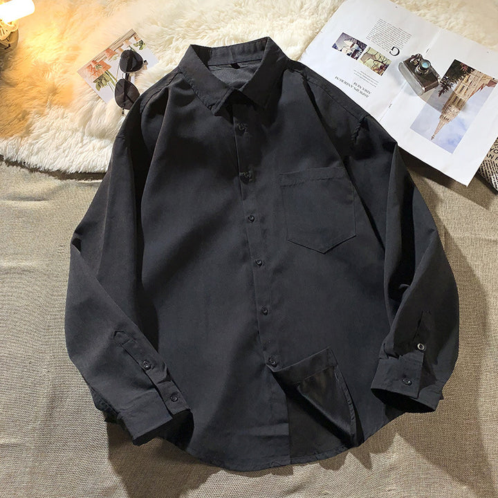 Herren Casual Langarmhemd mit praktischer Brusttasche Echoarchiv