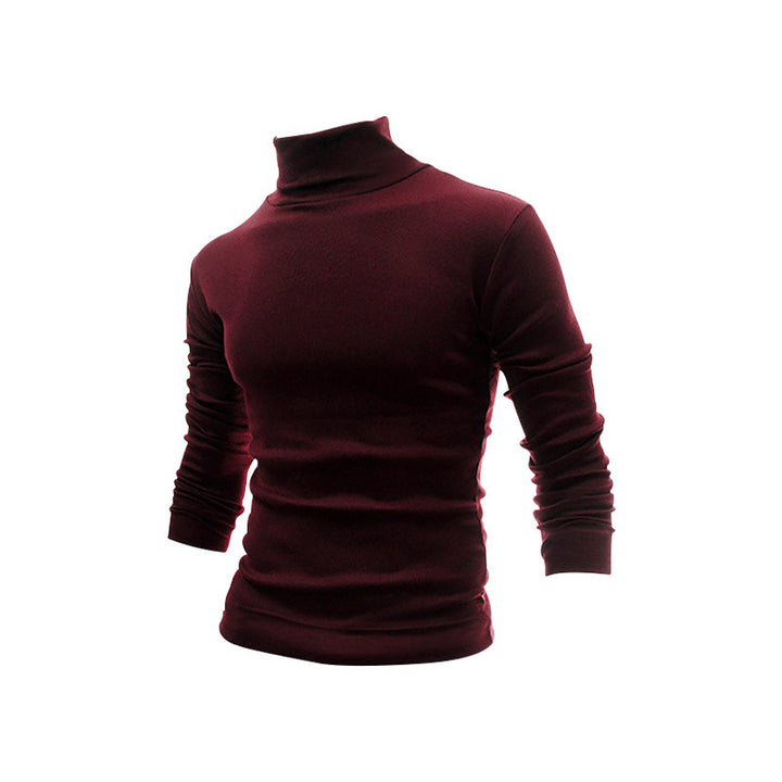 Herren Schmal geschnittenes Rollkragen-Feinstrickshirt mit Stretchkomfort – Marzano