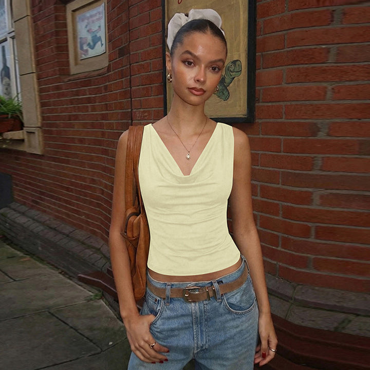 Damen Elegantes Crossover-Oberteil Echo Archiv