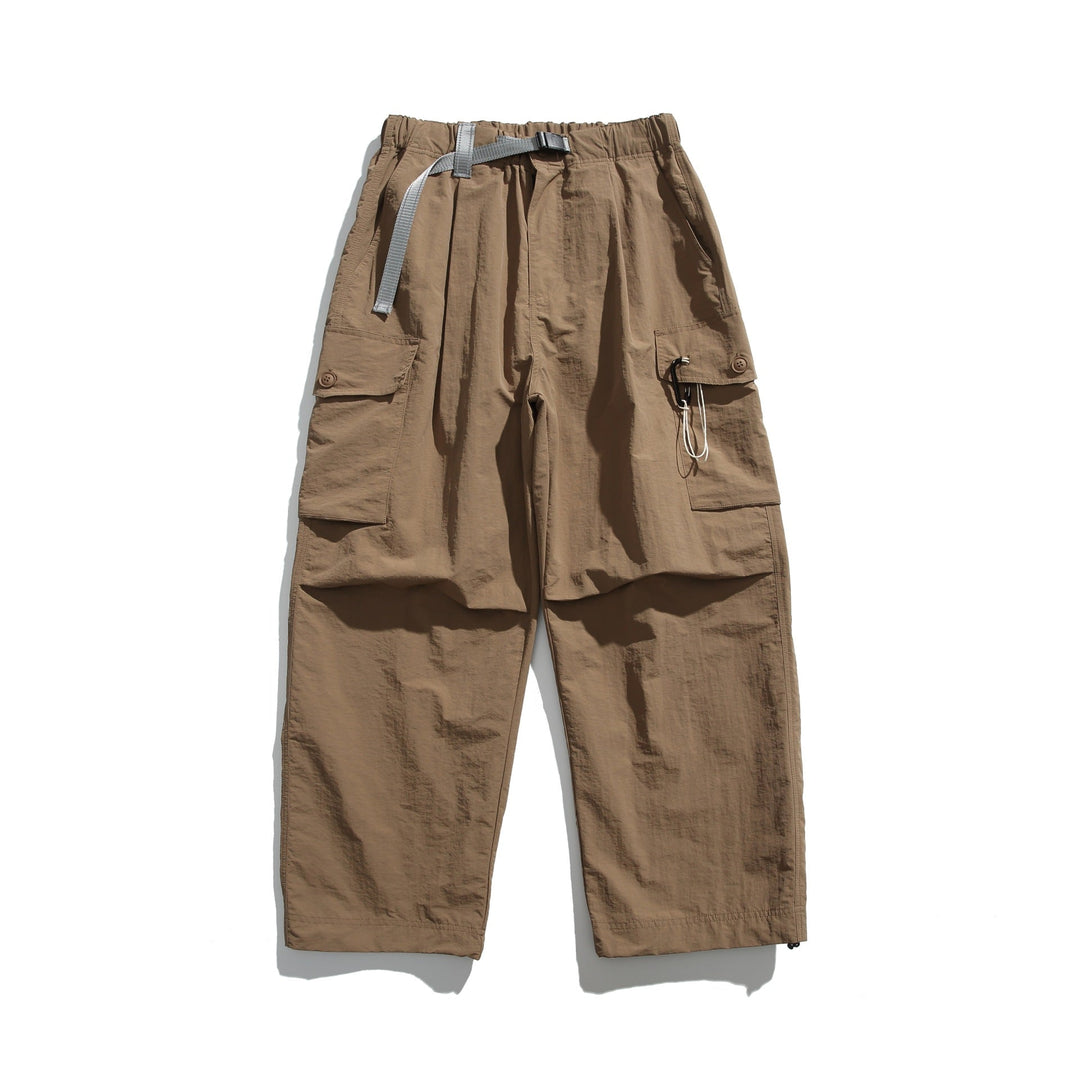 Herren Cargo-Hose im Utility‑Stil mit elastischem Bund und integriertem Gurt Echoarchiv