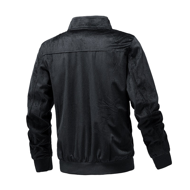 Herren Leichte wasserabweisende Kapuzen‑Windjacke mit Thermofutter & Brusttasche Echoarchiv