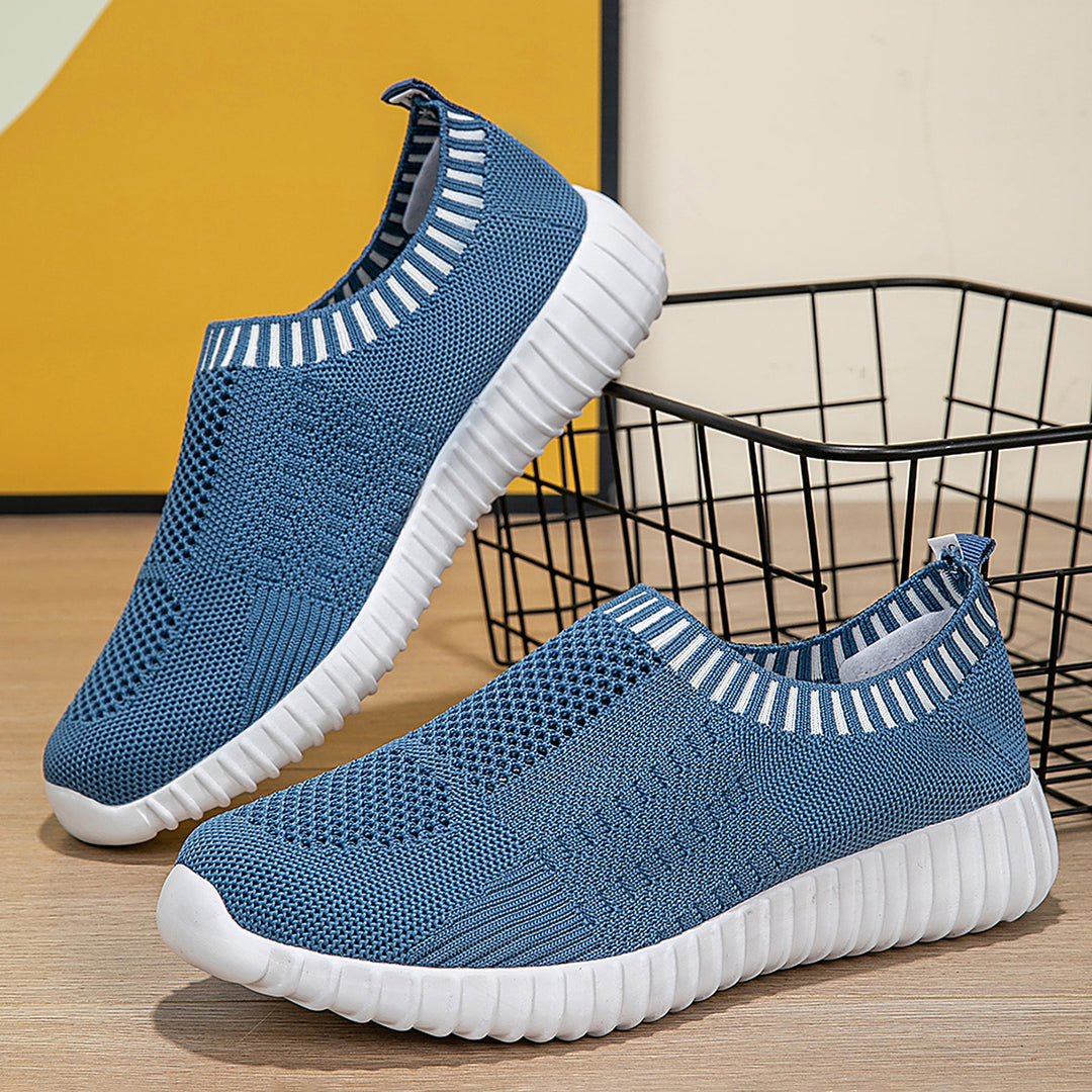 Damen nan elastischer Schlupf-Komfort-Sneaker mit dreidimensionaler Strickstruktur und profilierter Leichtsohle Echo Archiv