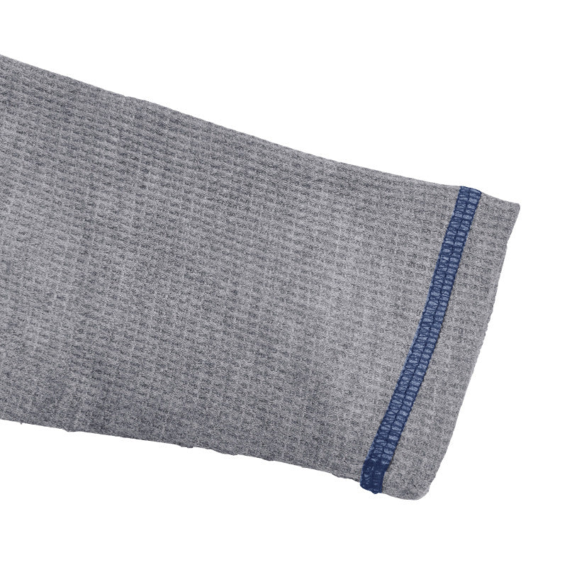 Herren Langarm Henley-Shirt mit eleganter Knopfleiste und trendigen Akzenten Echoarchiv