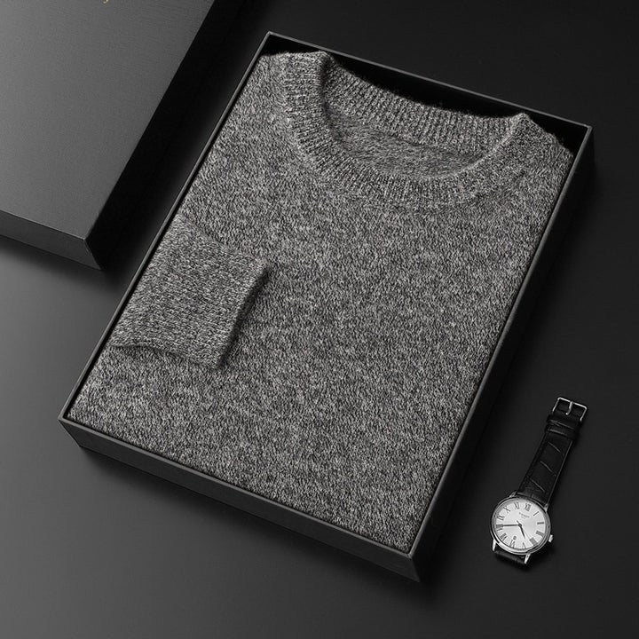 Herren Rundhals-Pullover im Kaschmir‑Look mit extraweichem Flor und Geschenkbox Echoarchiv