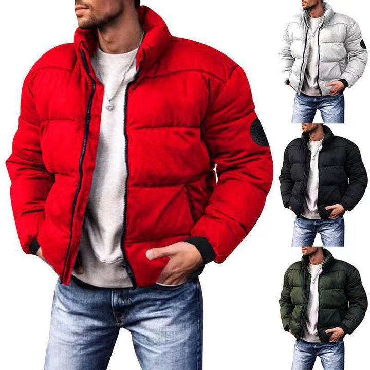Herren nan wattierte Steppjacke mit hohem Stehkragen, Thermofüllung und elastischen Bündchen Echo Archiv