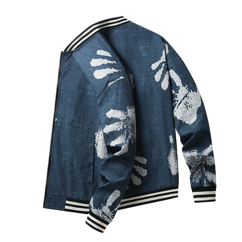 Herren Modische Bomberjacke Echo Archiv