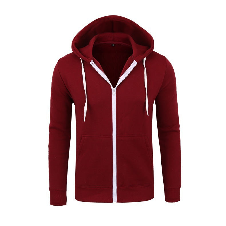 Herren Zip-Hoodie mit seitlichen Taschen und regulierbarem Bund Echoarchiv