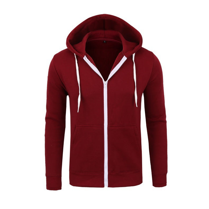 Herren Zip-Hoodie mit seitlichen Taschen und regulierbarem Bund Echoarchiv
