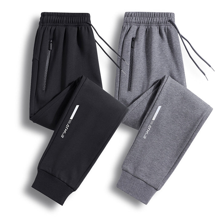 Herren Sportive Jogginghose mit Reißverschlusstasche, Kordelzug und elastischen Bündchen Echo Archiv