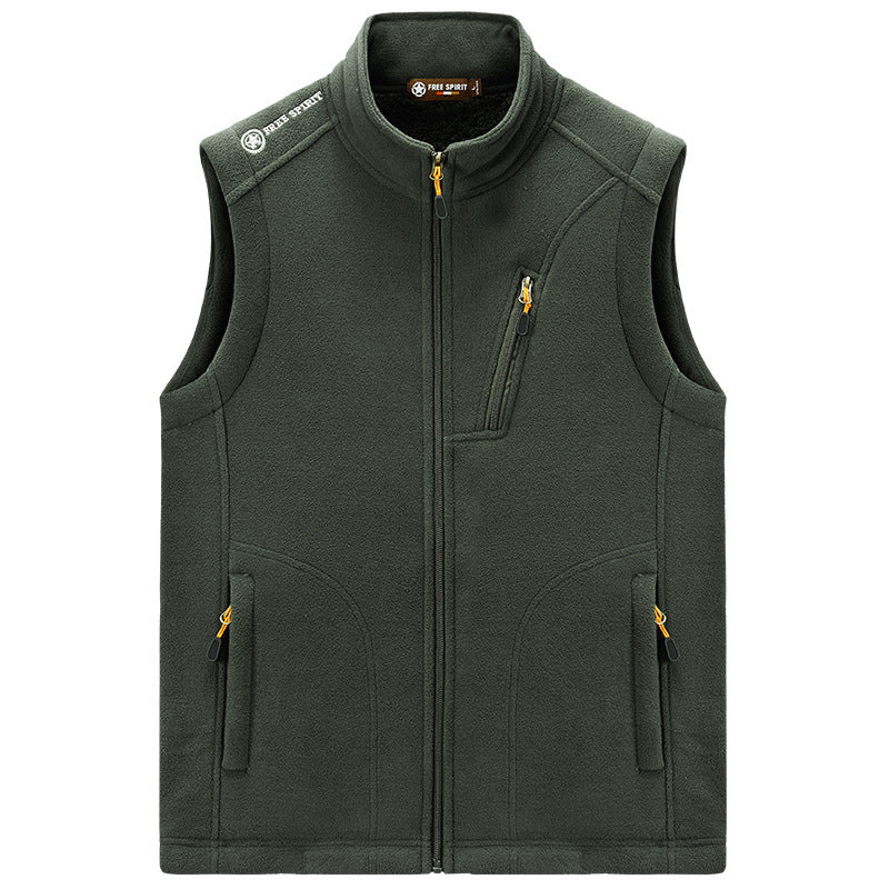 Herren Fleece-Thermoweste mit Organizer-Brusttasche und windhemmender Struktur Echo Archiv