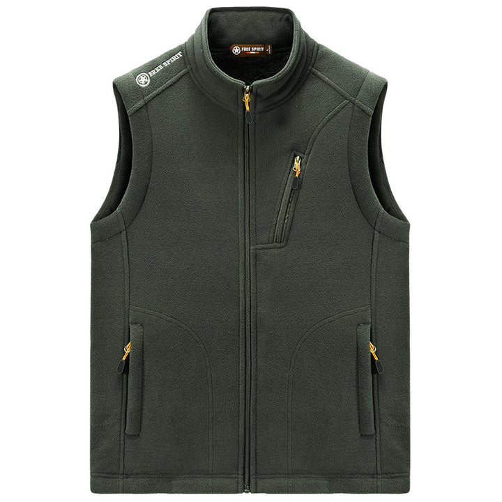 Herren Fleece-Thermoweste mit Organizer-Brusttasche und windhemmender Struktur Echo Archiv