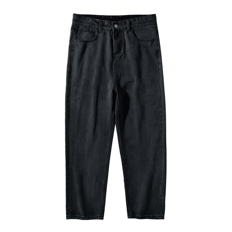 Damen Hochgeschnittene Relaxed-Fit Denim‑Hose mit leicht taillierter Schnittführung und geradem Knöchelabschluss Echo Archiv