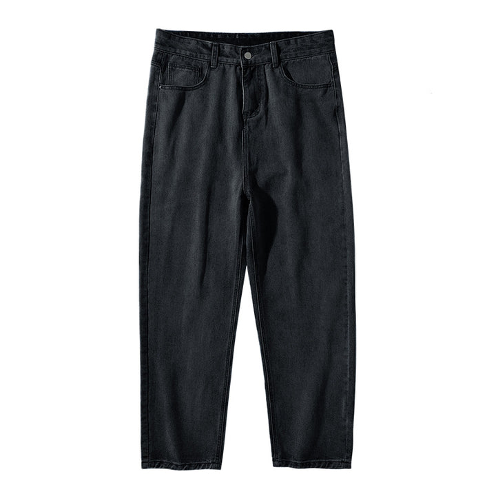 Damen Hochgeschnittene Relaxed-Fit Denim‑Hose mit leicht taillierter Schnittführung und geradem Knöchelabschluss Echo Archiv