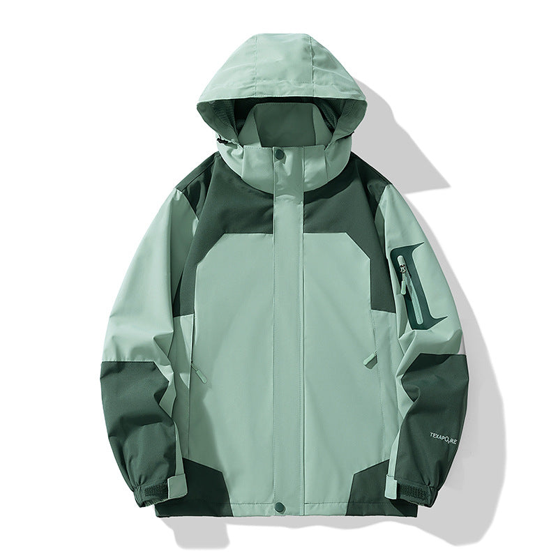 Herren Nano winddichte Softshell-Outdoojecke mit verstellbarer Kapuze, Reißverschlusstasche am Arm und atmungsaktiver Membran – Taviero