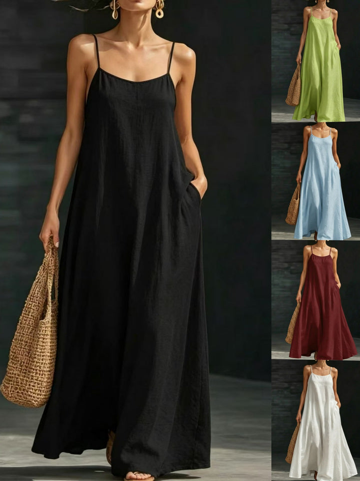 Damen Leichtes Sommerkleid mit tiefem Ausschnitt Echo Archiv