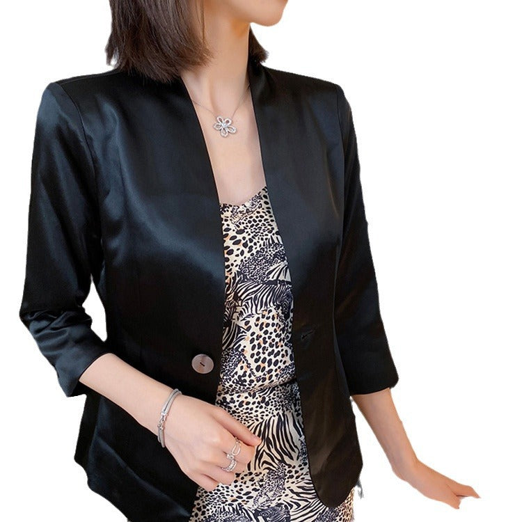 Damen Edler Blazer mit drei Viertelärmeln Echoarchiv