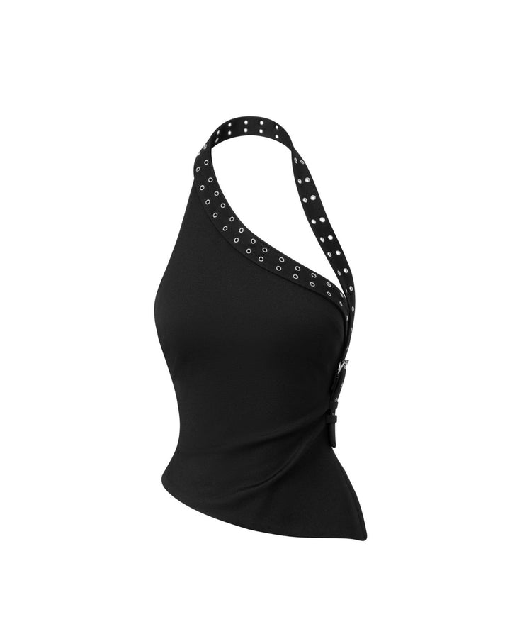 Damen Innovatives Cut-Out Top mit dekorativen Ösen Echo Archiv