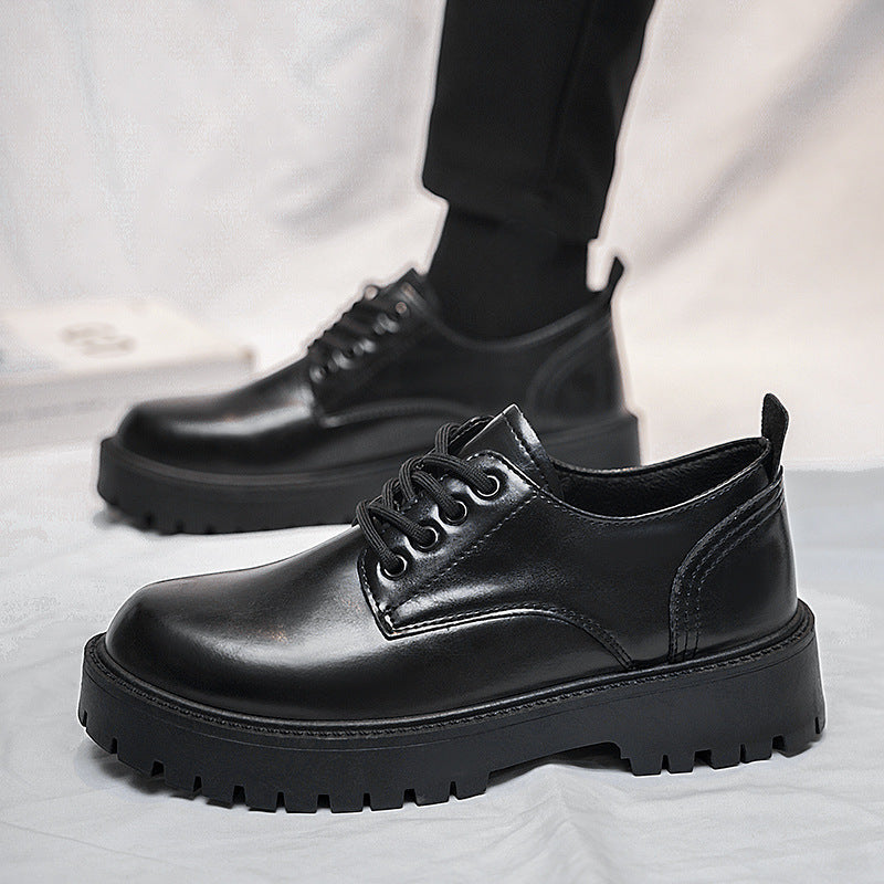 Herren robuste Derby-Schnürschuhe mit dick profilierter Gummilaufsohle und gepolstertem Komfortfußbett – Tavélo