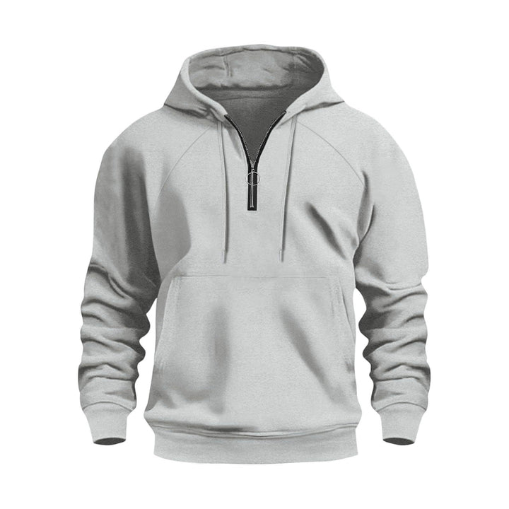 Herren funktionale Kapuzenpullover mit halbem Reißverschluss Echoarchiv