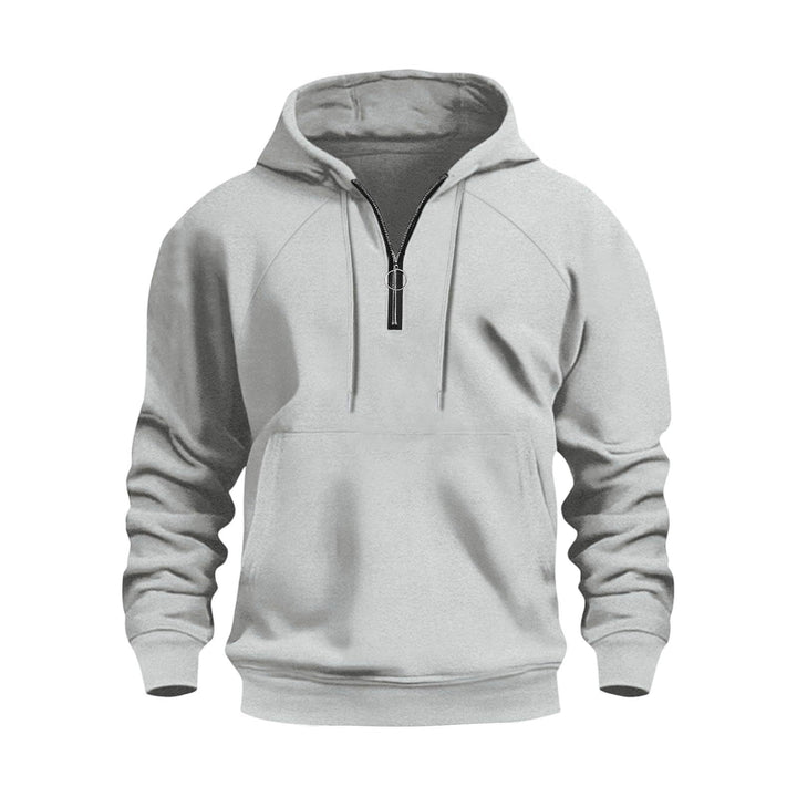 Herren funktionale Kapuzenpullover mit halbem Reißverschluss Echoarchiv