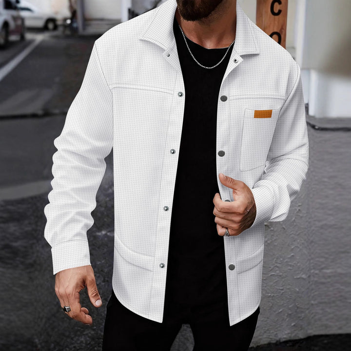 Herren modische Freizeitjacke mit strukturiertem Design Echoarchiv