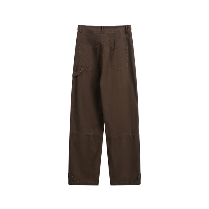 Damen Weite High‑Waist Cargo‑Hose mit Multifunktionstaschen und verstellbarem Saum Echoarchiv