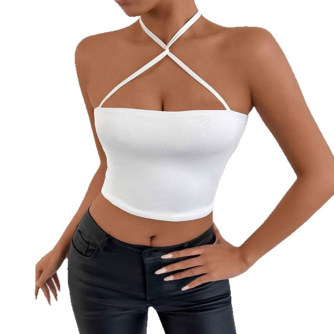 Damen Crop-Top mit raffiniertem Kreuzträger-Design Echo Archiv