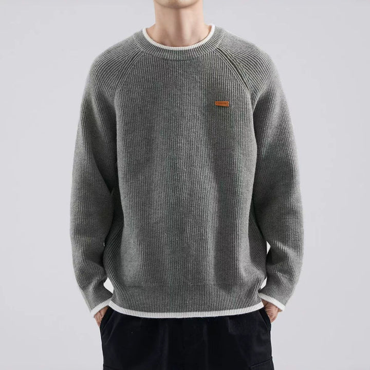 Herren Gemütlicher Strickpullover Echoarchiv
