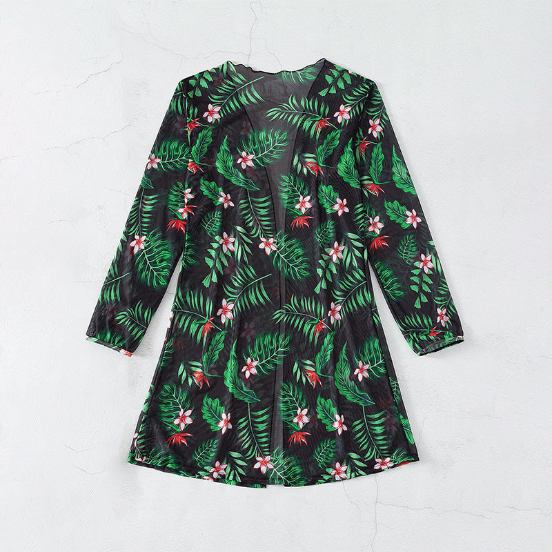 Damen Strandcover-up mit floralem Muster Echo Archiv