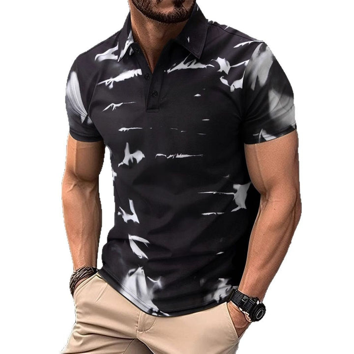 Herren modisches Poloshirt mit einzigartigem Muster Echoarchiv