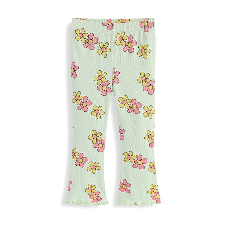 Mädchen Flared Leggings mit floralem Design Echo Archiv