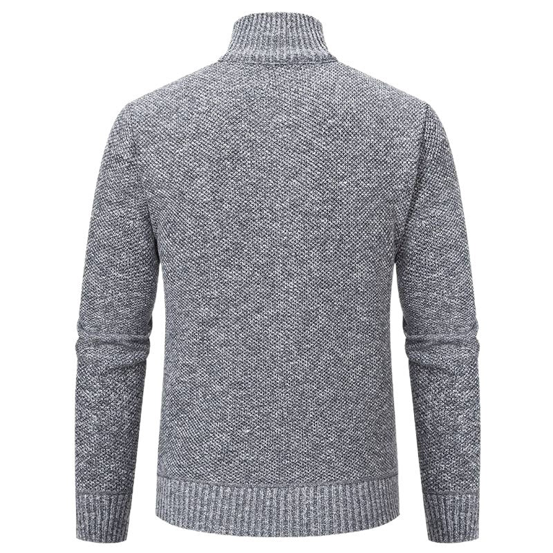 Herren stylische Steppjacke mit strukturiertem Obermaterial und hohem Kragen Echoarchiv