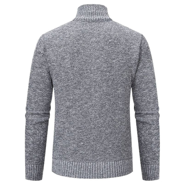 Herren stylische Steppjacke mit strukturiertem Obermaterial und hohem Kragen Echoarchiv