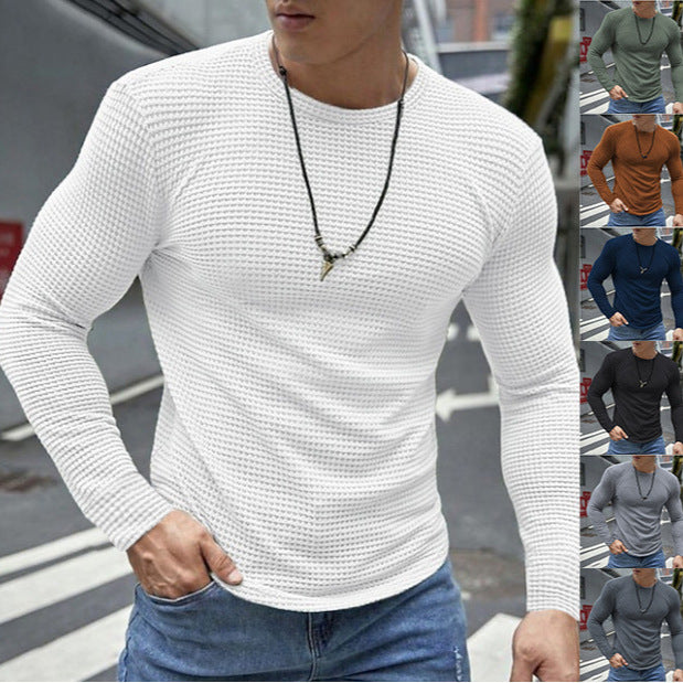 Herren Langarm Shirt mit Waffelstruktur Echoarchiv