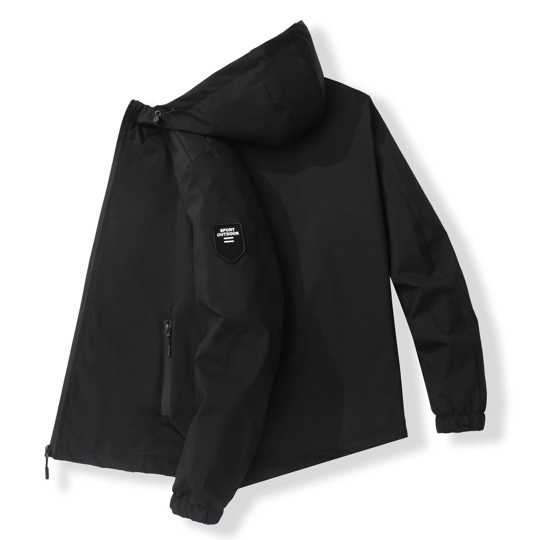 Herren Funktionale Outdoorjacke mit winddichtem und wasserdichtem Material Echoarchiv