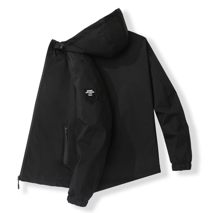 Herren Funktionale Outdoorjacke mit winddichtem und wasserdichtem Material Echoarchiv