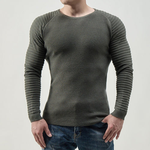 Herren Langarmshirt mit strukturierten Ärmeln Echoarchiv