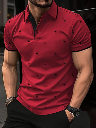 Herren modisches Poloshirt Echoarchiv