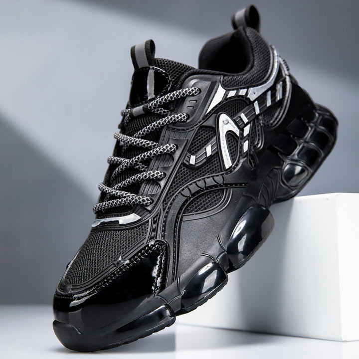 Herren Sportlicher Chunky-Sneaker mit glänzenden Overlays und gedämpfter Luftkissen-Sohle Echoarchiv