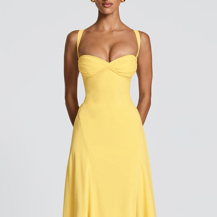Damen Elegantes und figurbetontes Abendkleid mit drapierten Cups Echo Archiv