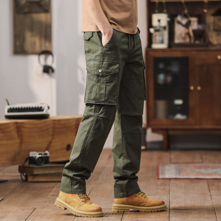 Herren Technische Cargohose mit geradem Schnitt, verstärkten Knien & Mehrfachtaschen Echo Archiv