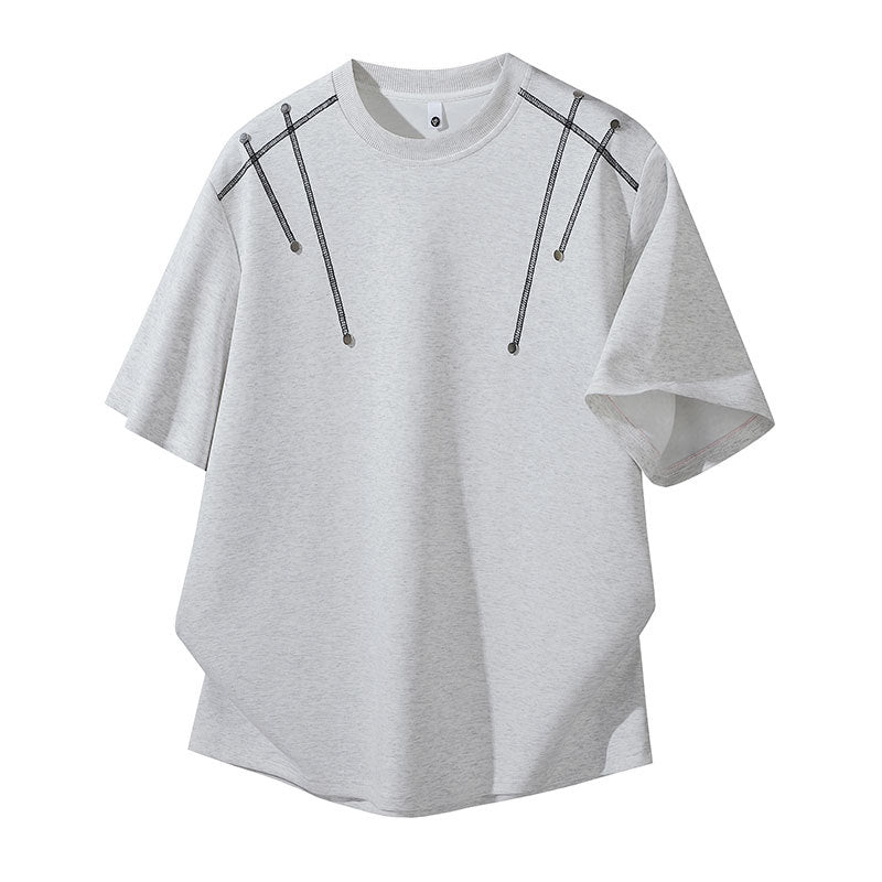 Damen Oversized T-Shirt mit einzigartigen Schulterdetails Echoarchiv