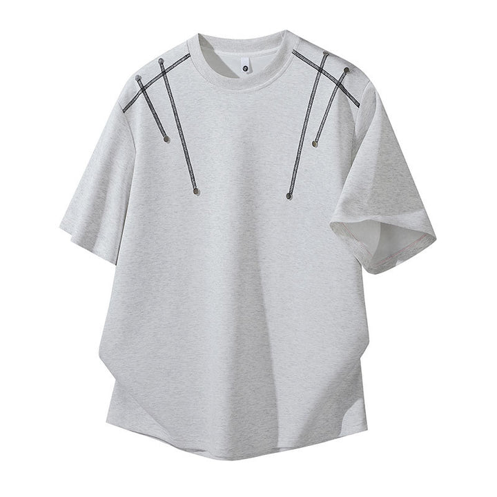 Damen Oversized T-Shirt mit einzigartigen Schulterdetails Echoarchiv