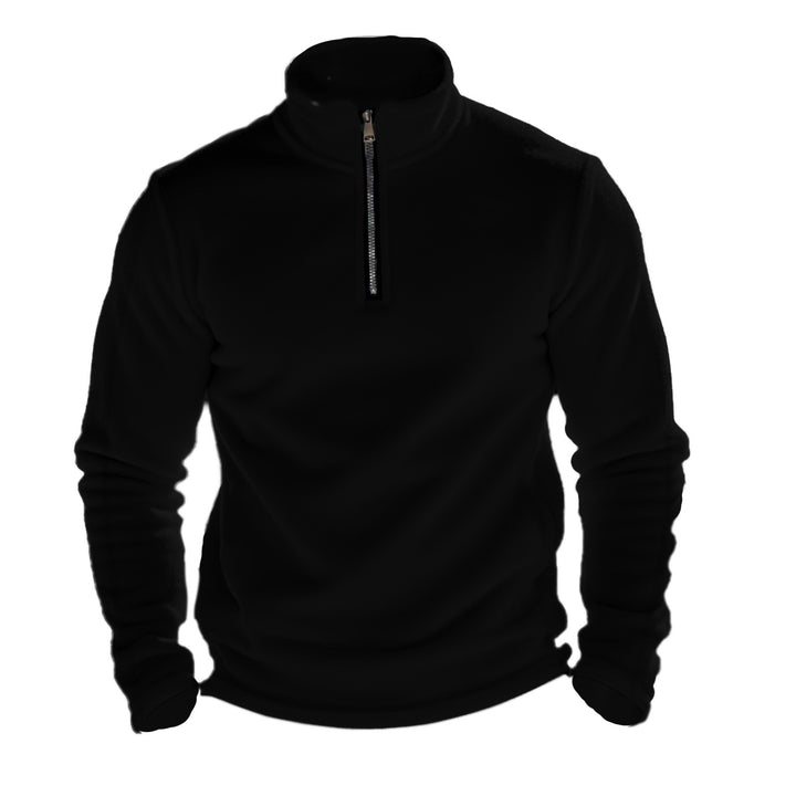 Herren Fleece-Kapuzenpullover mit halbem Reißverschluss Echoarchiv